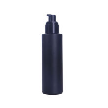 100ml Matte Black Frosted Glass Lotion Bottle for Foundation Liquid Skincare Cream Glass Bottle With Pump Cap